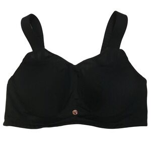 LIVI Black Full Support Sports Bra 40DD Wirefree High Impact Gym Workout